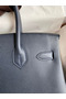 Hermes Birkin 30 Retourne Handmade Bag In Blue Nuit Epsom Calfskin Replica