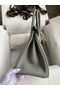Hermes Birkin 30 Retourne Handmade Bag In Girls Mouette Clemence Leather Replica