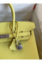 Hermes Birkin 30 Retourne Handmade Bag In Lime Epsom Calfskin Replica