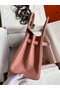 Hermes Birkin 30 Retourne Handmade Bag In Terre Cuite Ostrich Leather Replica