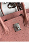 Hermes Birkin 30 Retourne Handmade Bag In Terre Cuite Ostrich Leather Replica