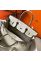 Hermes Birkin 30cm Bag In Beton Clemence Leather GHW Replica