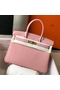 Hermes Birkin 30cm Bag In Pink Clemence Leather GHW Replica