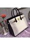 Hermes Birkin 30CM Shoulder Bag White&Black Croco Leather H30 Gold Replica