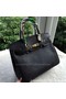 Hermes Birkin 30CM Tote Bags Black Calfskin Leather BK30 Gold Replica