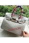 Hermes Birkin 30CM Tote Bags Croco Leather H30CO OffWhite Replica