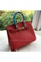 Hermes Birkin 30CM Tote Bags Red Calfskin Leather BK30 Gold Replica