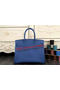 Hermes Birkin 35CM 30CM Tote Bag Original Leather HB35O Blue Replica