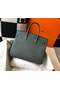 Hermes Birkin 35cm Bag In Vert Amande Clemence Leather GHW Replica