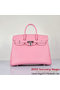 Hermes Birkin 35CM Pink Clafskin Leather Tote Bag Silver Replica