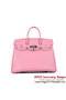 Hermes Birkin 35CM Pink Clafskin Leather Tote Bag Silver Replica
