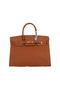 Hermes Birkin 35CM Tote Bag Camel Clemence Leather H35 Gold Replica