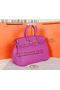 Hermes Birkin 35CM Tote Bag Lavender Original Grainy Leather H35 Gold Replica