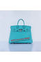 Hermes Birkin 35CM Tote Bag Light BLue Grainy Leather Silver Replica