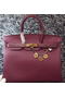 Hermes Birkin 35CM Tote Bag Litchi Leather HB35GL Purple Replica