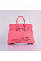 Hermes Birkin 35CM Tote Bag Pink Clemence Leather H6089 Silver Replica