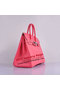 Hermes Birkin 35CM Tote Bag Pink Clemence Leather H6089 Silver Replica