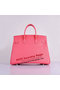 Hermes Birkin 35CM Tote Bag Pink Clemence Leather H6089 Silver Replica