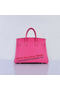 Hermes Birkin 35CM Tote Bag Rosy Grainy Leather Silver Replica