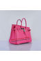 Hermes Birkin 35CM Tote Bag Rosy Grainy Leather Silver Replica