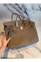 Hermes Birkin 40 Handmade Bag In Taupe Clemence Leather Replica