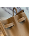 Hermes Birkin 40 Handmade Bag In Taupe Clemence Leather Replica