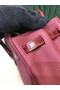 Hermes Birkin Bag Original Leather crocodile togo HBK2530 Burgundy Replica
