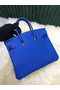 Hermes Birkin Bag Original Leather crocodile togo HBK2530 Electro optic blue Replica
