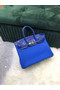 Hermes Birkin Bag Original Leather crocodile togo HBK2530 Electro optic blue Replica