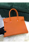 Hermes Birkin Bag Original Leather crocodile togo HBK2530 orange Replica