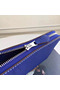 Hermes Blue Electric Clemence Azap Zipped Wallet Replica