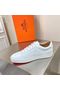 Hermes Boomerang Sneakers In White Epsom Leather Replica