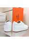 Hermes Boomerang Sneakers In White Epsom Leather Replica