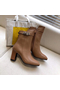 Hermes Camel Joueuse Ankle Boots Replica
