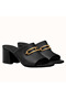 Hermes Camilla Mules 60MM In Black Calfskin Replica
