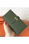Hermes Canopee Clemence Bearn Gusset Wallet Replica
