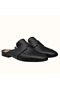 Hermes Catena Mules In Black Calfskin Replica