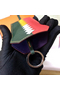 Hermes Clochette Cles Grand Tressage Charm In Green/Rose Lipstick Replica