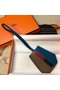 Hermes Clochette Cles Grand Tressage Charm In Taupe/Blue Replica