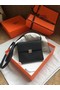 Hermes Clutch Epsom calfskin cross-body bag H0589 black Replica