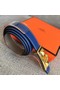 Hermes Collier de Chien belt buckle & Reversible leather strap 24 mm H0521 blue Replica