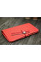 Hermes Compact Passport Holder Original Leather Wallet Light Red Replica