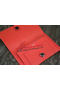 Hermes Compact Passport Holder Original Leather Wallet Light Red Replica