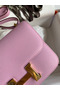 Hermes Constance 18 Handmade Bag In Mauve Sylvestre Epsom Calfskin Replica