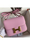 Hermes Constance 18 Handmade Bag In Mauve Sylvestre Epsom Calfskin Replica
