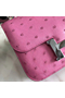 Hermes Constance 18 Handmade Bag In Pink Ostrich Leather Replica