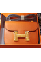 Hermes Constance Bag Litchi Leather H9999L Orange Replica
