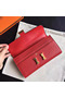 Hermes Constance Long Wallet In Red Epsom Leather Replica