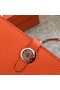 Hermes Dogon Duo Wallet In Orange Clemence Leather Replica