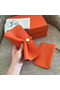 Hermes Dogon Duo Wallet In Orange Clemence Leather Replica